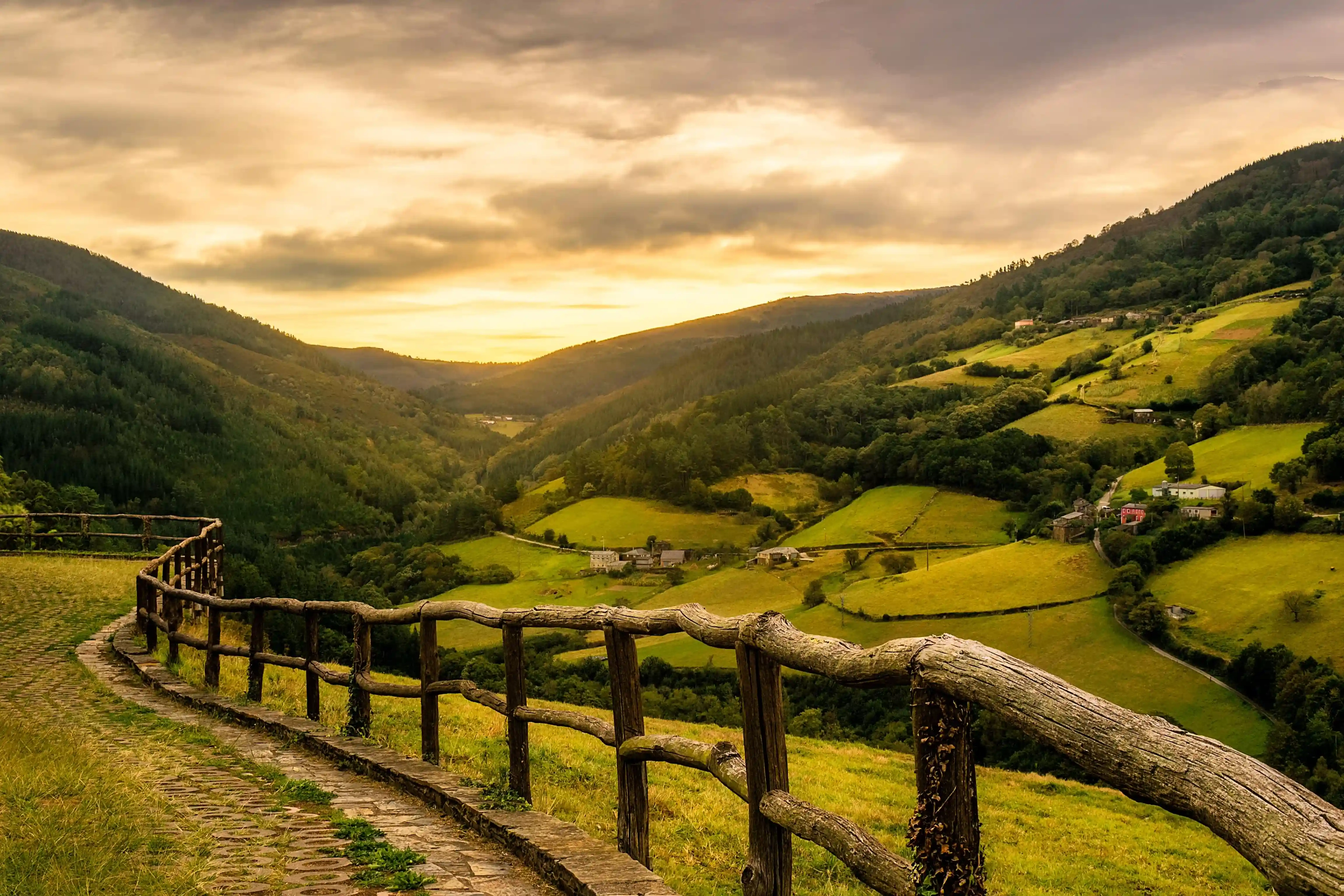 Paisaje pintoresco sobre la comunidad autónoma